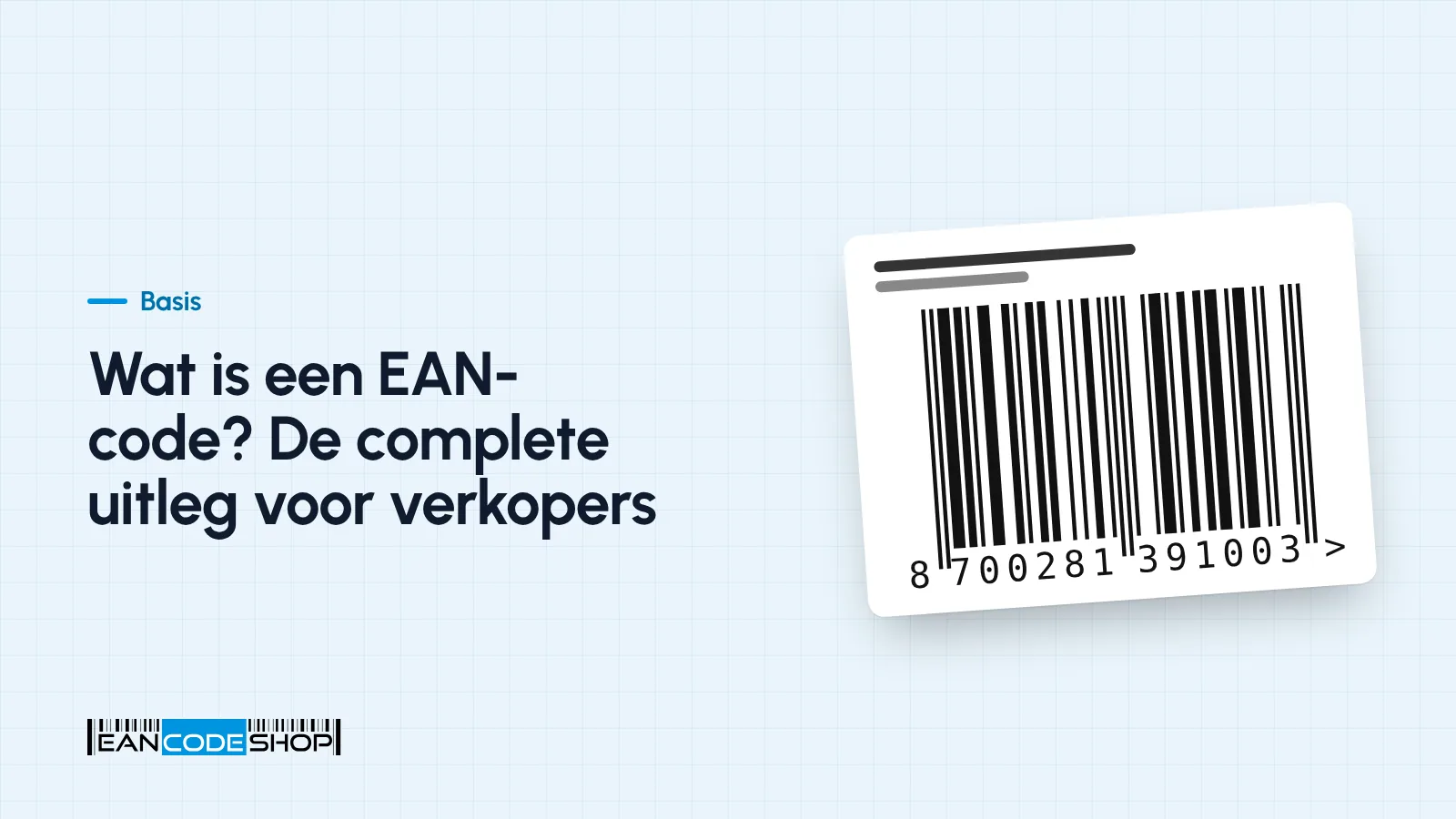 Close-up van een EAN-13 streepjescode met dertien cijfers op een productverpakking